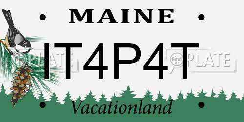 IT4P4T Maine License Plate