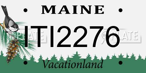 ITI2276 Maine License Plate