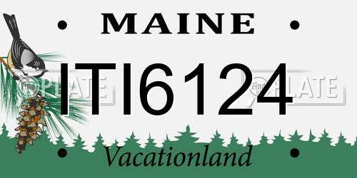 ITI6124 Maine License Plate