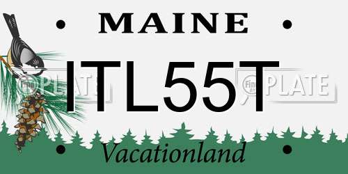 ITL55T Maine License Plate