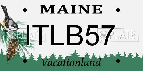 ITLB57 Maine License Plate