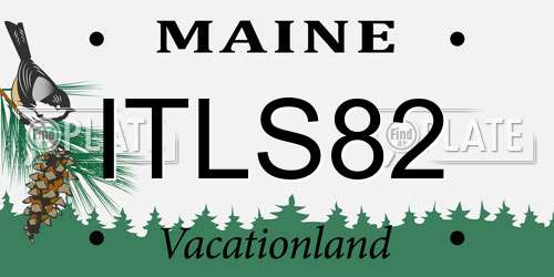 ITLS82 Maine License Plate