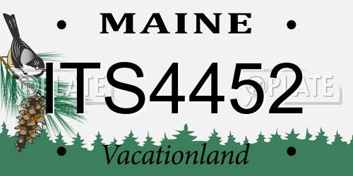 ITS4452 Maine License Plate