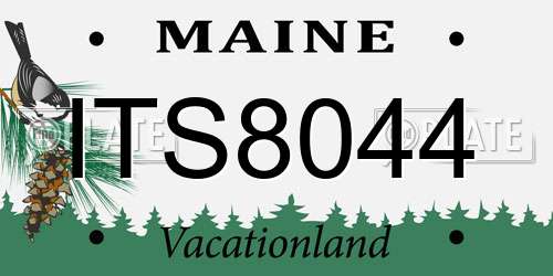 ITS8044 Maine License Plate