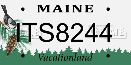 ITS8244 Maine License Plate