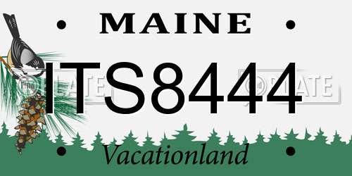 ITS8444 Maine License Plate