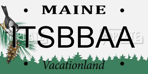 ITSBBAA Maine License Plate