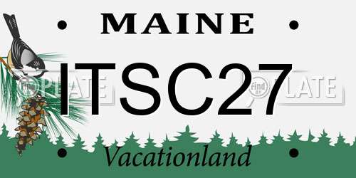 ITSC27 Maine License Plate