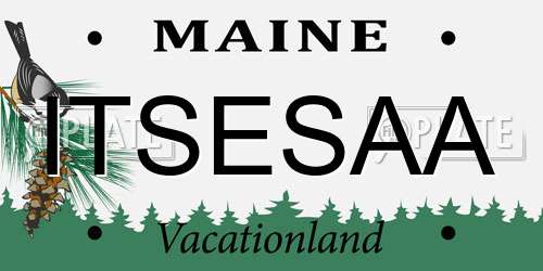ITSESAA Maine License Plate