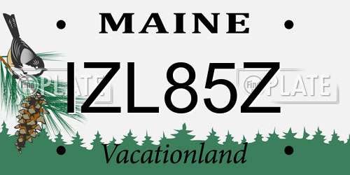 IZL85Z Maine License Plate