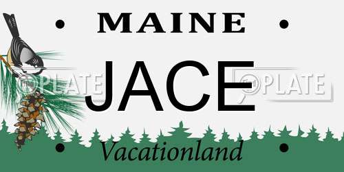 JACE Maine License Plate