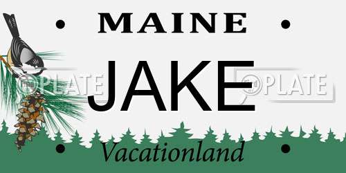 JAKE Maine License Plate