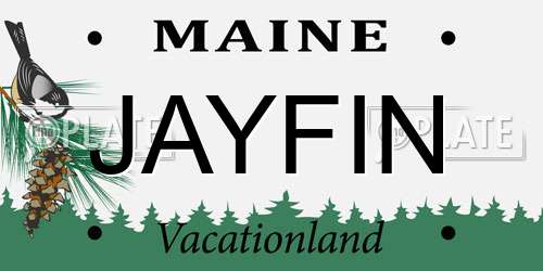 JAYFIN Maine License Plate
