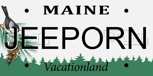 JEEPORN Maine License Plate