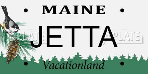 JETTA Maine License Plate