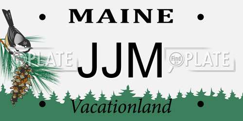 JJM Maine License Plate
