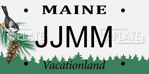 JJMM Maine License Plate