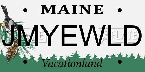 JMYEWLD Maine License Plate