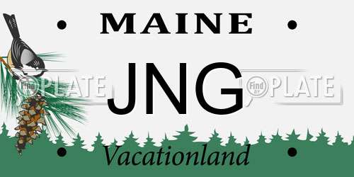 JNG Maine License Plate