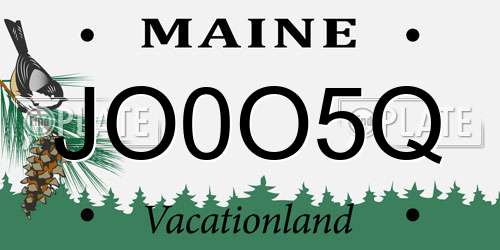 JO0O5Q Maine License Plate