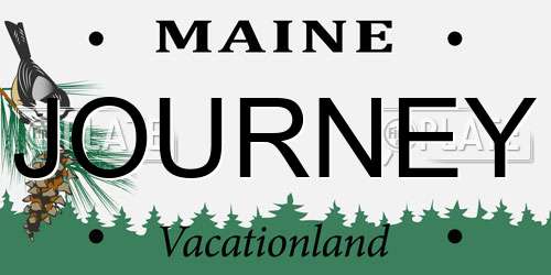JOURNEY Maine License Plate