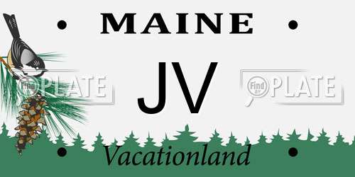 JV Maine License Plate