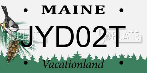 JYD02T Maine License Plate