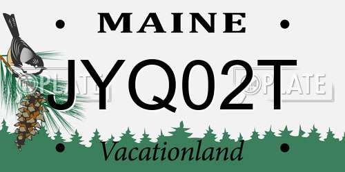 JYQ02T Maine License Plate