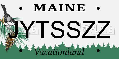 JYTSSZZ Maine License Plate