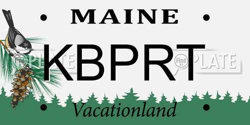 KBPRT Maine License Plate