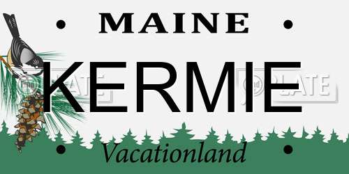 KERMIE Maine License Plate