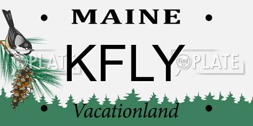 KFLY Maine License Plate
