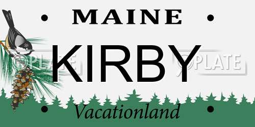 KIRBY Maine License Plate