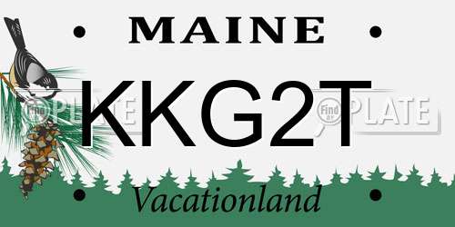 KKG2T Maine License Plate