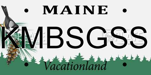 KMBSGSS Maine License Plate