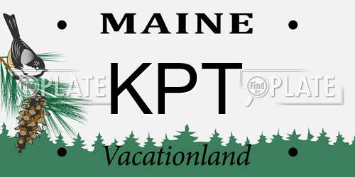 KPT Maine License Plate