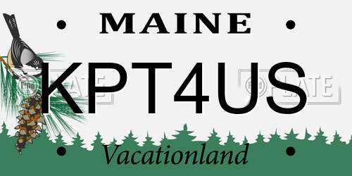 KPT4US Maine License Plate