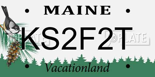 KS2F2T Maine License Plate