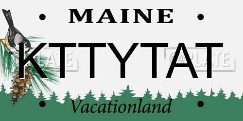 KTTYTAT Maine License Plate