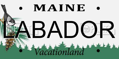 LABADOR Maine License Plate