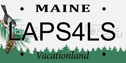 LAPS4LS Maine License Plate