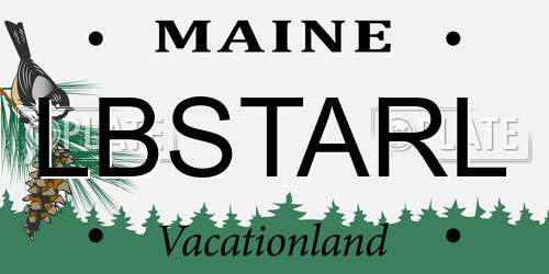 LBSTARL Maine License Plate