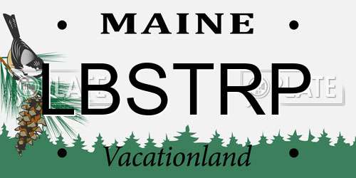 LBSTRP Maine License Plate