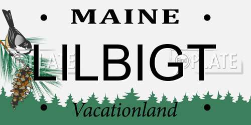 LILBIGT Maine License Plate