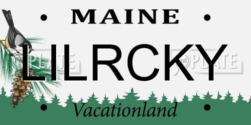 LILRCKY Maine License Plate