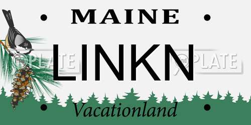 LINKN Maine License Plate