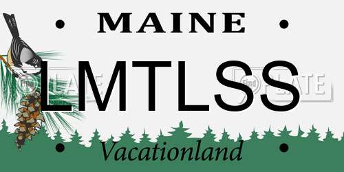LMTLSS Maine License Plate