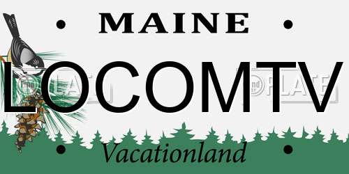 LOCOMTV Maine License Plate