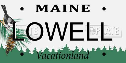 LOWELL Maine License Plate