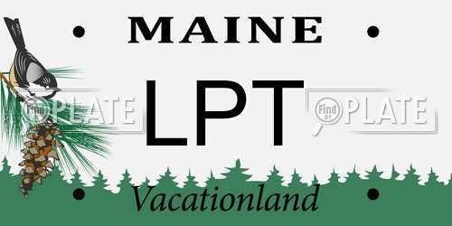 LPT Maine License Plate